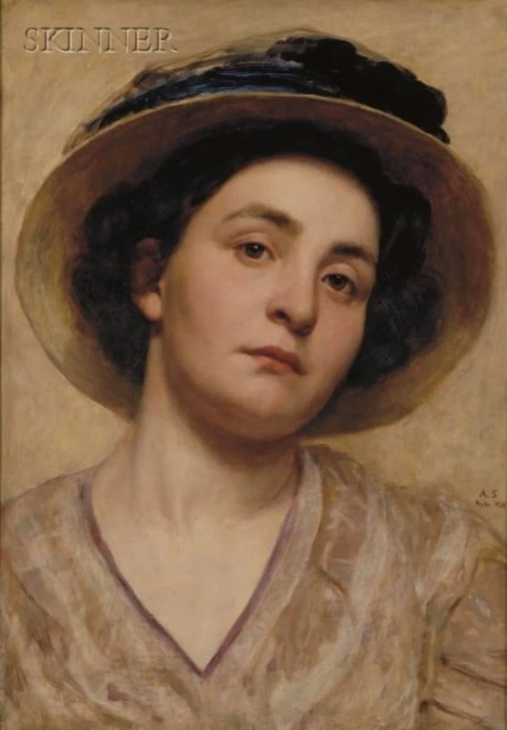 Ritratto di signora con cappello, 1908
